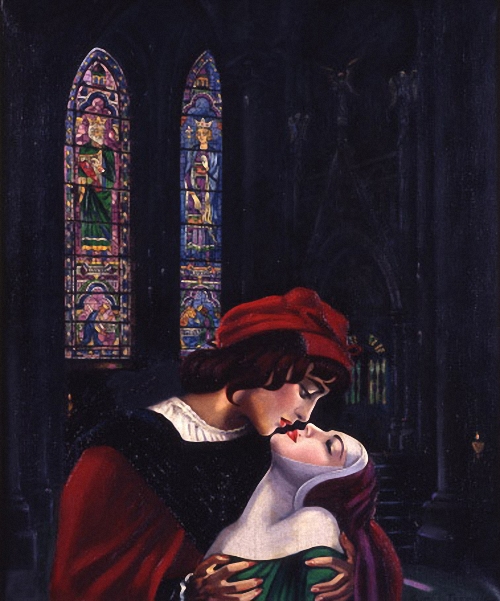 The Kiss Of The Confessor by Clovis Trouille